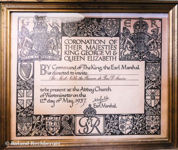 Einladung zur Hochzeit King George und Queen Elizabeth 1937