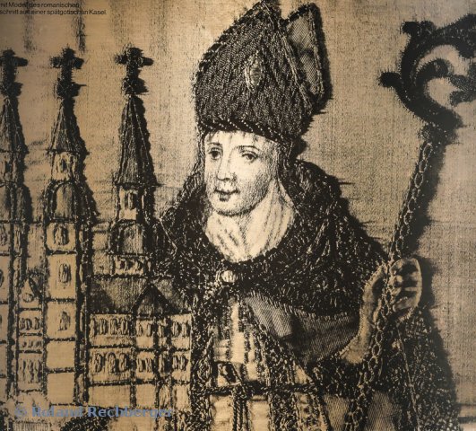 Im Domgrabungsmuseum Salzburg, altes Wandbild