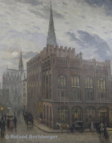 Altes Bild im Rathaus Hamburg