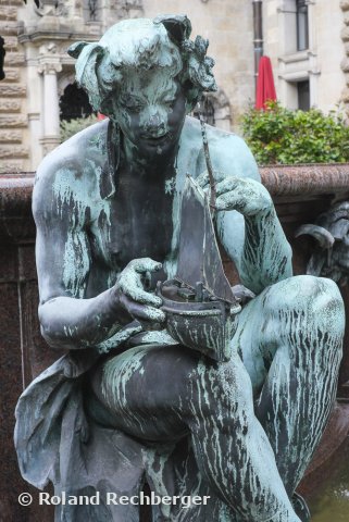 Teil vom Brunnen im Innenhof